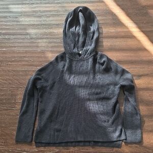 Athleta Black Knit Hoodie Sweater